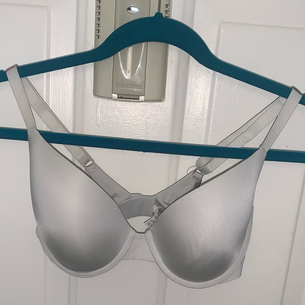 Aerie Bra 34E (2D) Underwire Lightly Padded Nylon Cups Grey